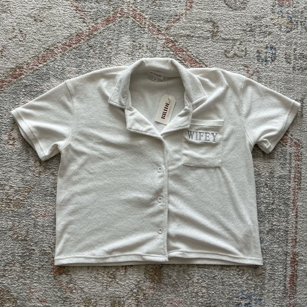 Six Stories Bride Collection Wifey Statement Towel Set